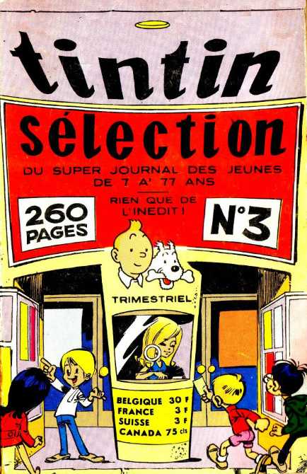 Scan de la Couverture Tintin Slection n 3